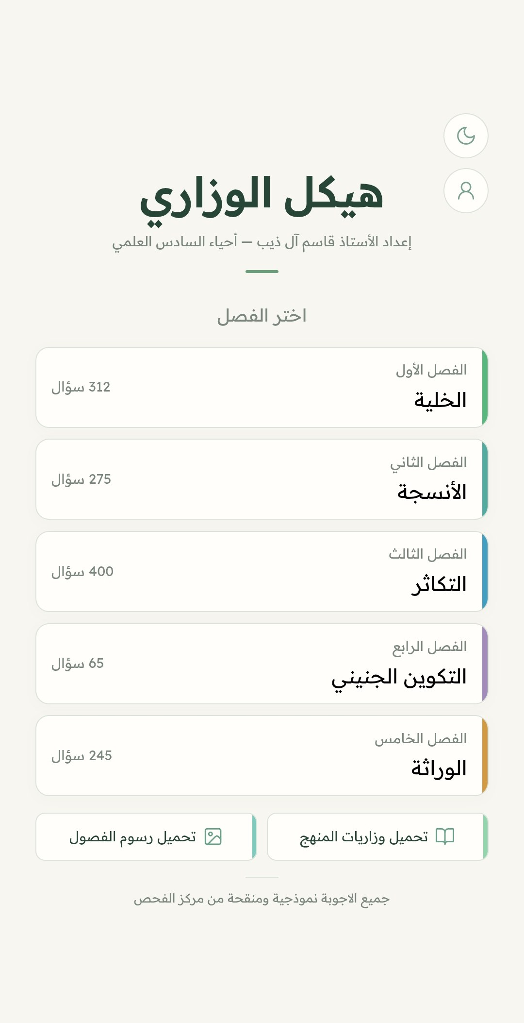 واجهة هيكل الوزاري